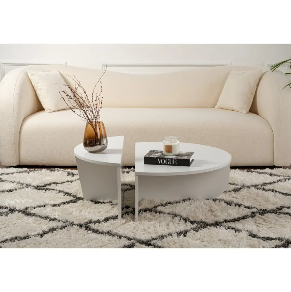 Orion soffbord - Vit