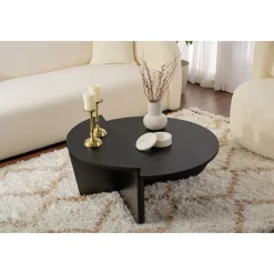 Orion soffbord 90 x 90 cm - Trä/svart