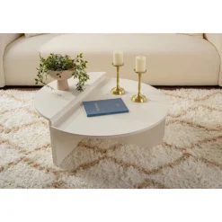 Orion soffbord 90 x 90 cm - Vitmålat trä