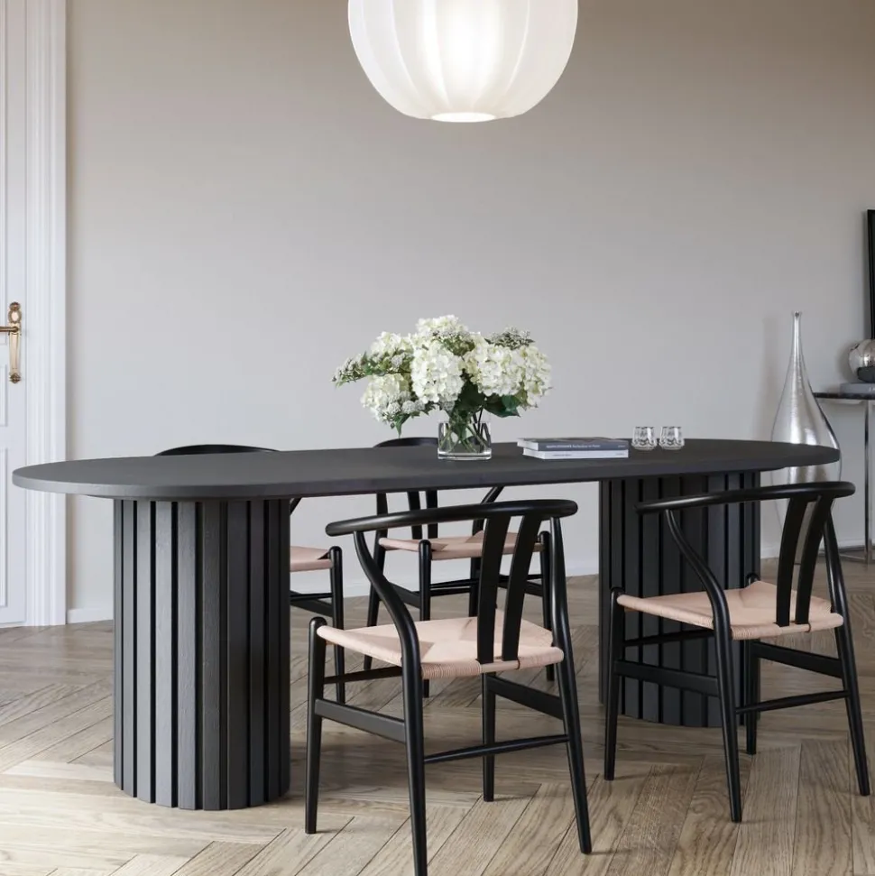 Oskar matstol svart + Möbeltassar