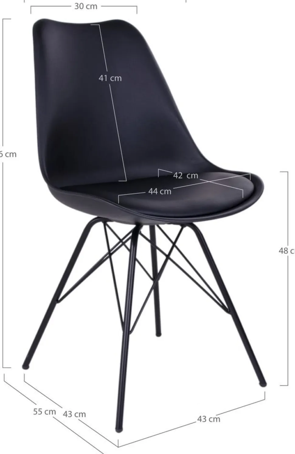 Oslo Matstol - Svart