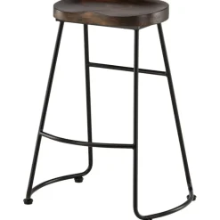 Ozark barstol - Mörk valnöt