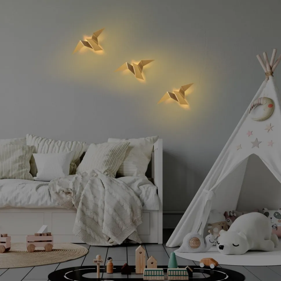 Pacali vägglampa 31 x 16 cm - Guld