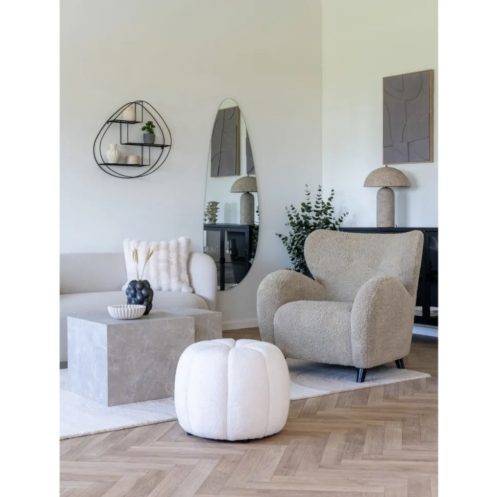 Paisley sittpuff - Offwhite