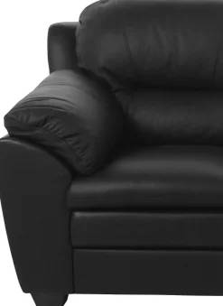 Palarmo 2-sits soffa - Svart ecoläder