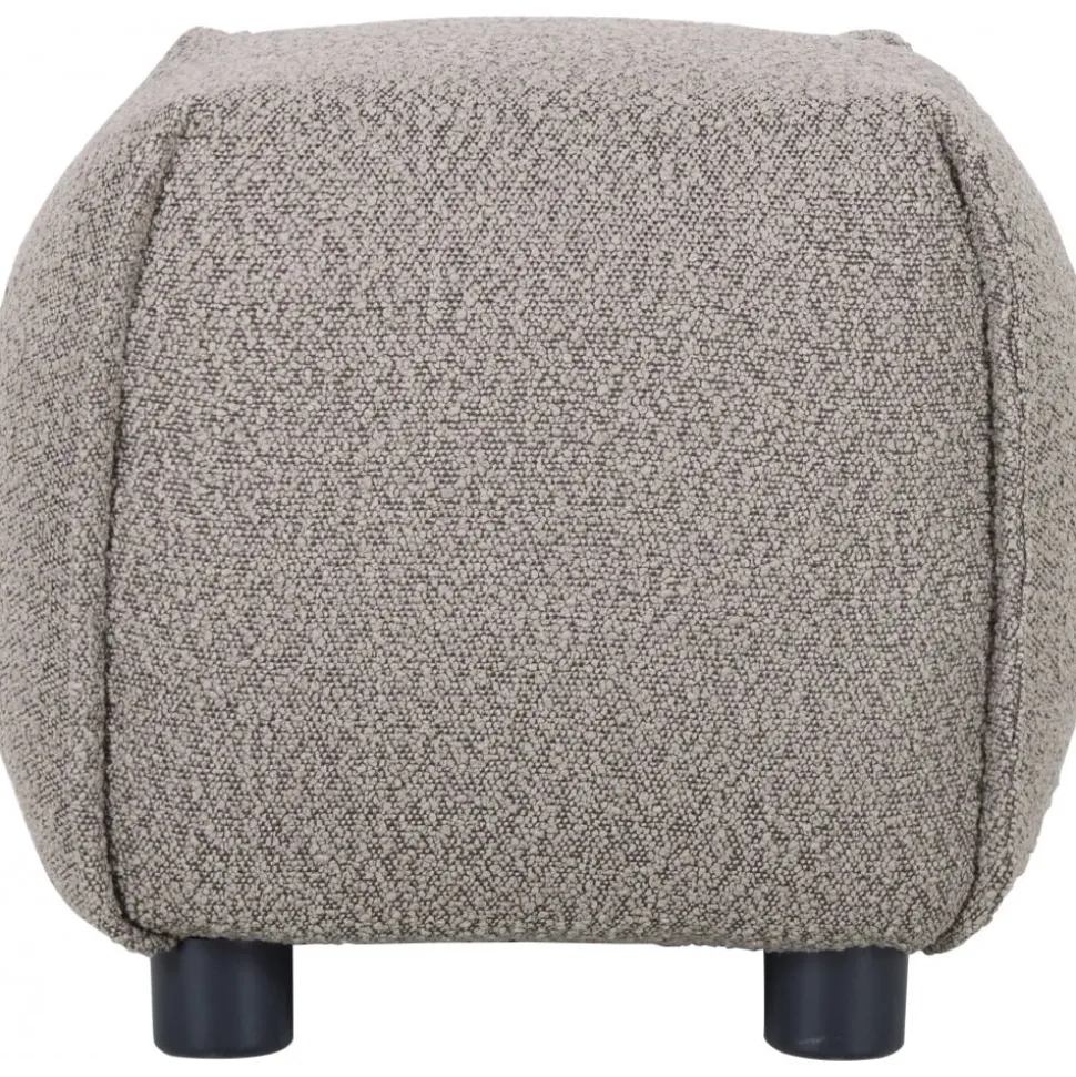 Pall 48x48 cm i mörkbeige bouclè