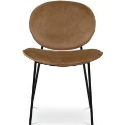 Palle stol i sammet - Brun