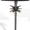 Palmblad Bordslampa 39 cm - Old Silver