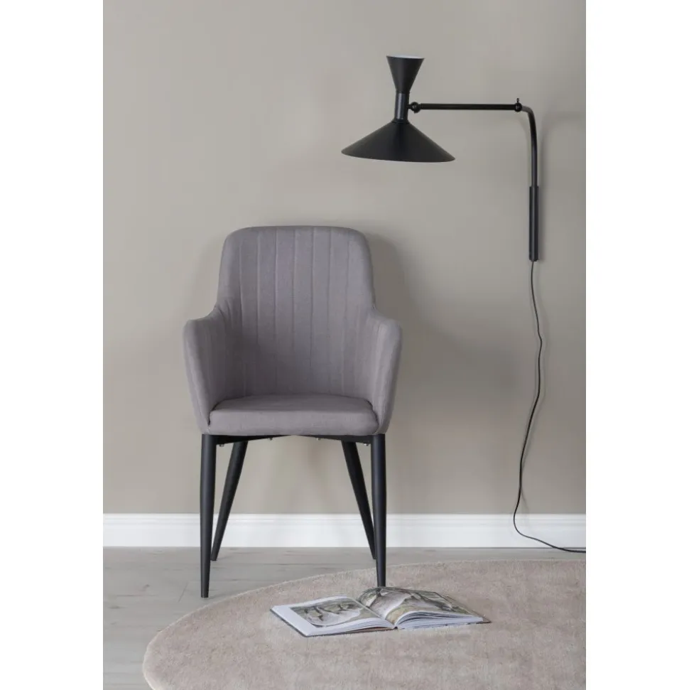 Paolo karmstol - Grå/svart