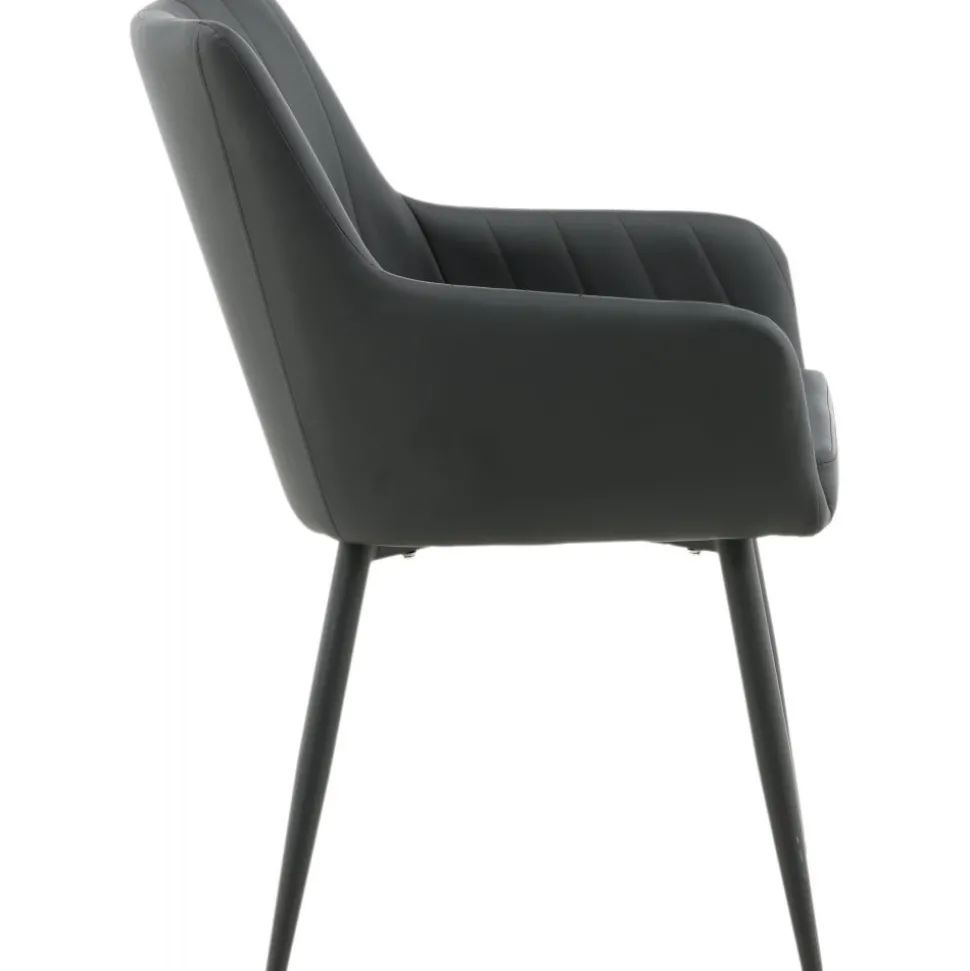 Paolo karmstol - Svart PU