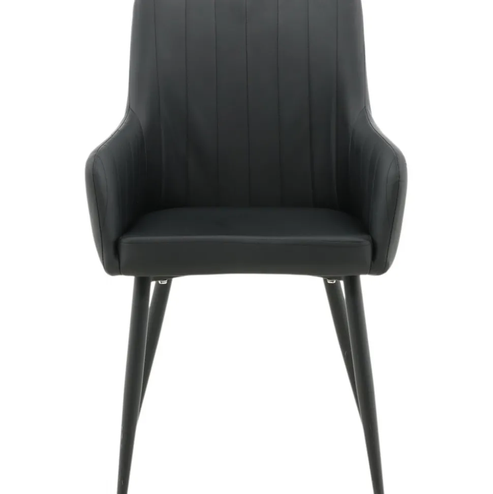 Paolo karmstol - Svart PU