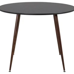 Paradis matbord 100 cm - Svart/valnöt