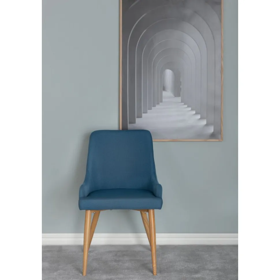 Paradis matstol - Blå/ek