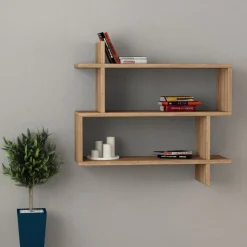 Parallell vägghylla - Ek