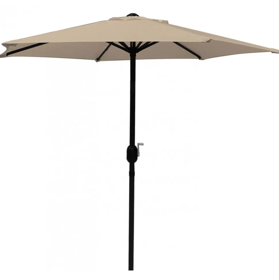 Parasoll beige 300 cm - Fjällbacka + Textilskydd för utemöbler