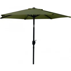 Parasoll grön Ø200 cm - Fjällbacka + Textilskydd för utemöbler