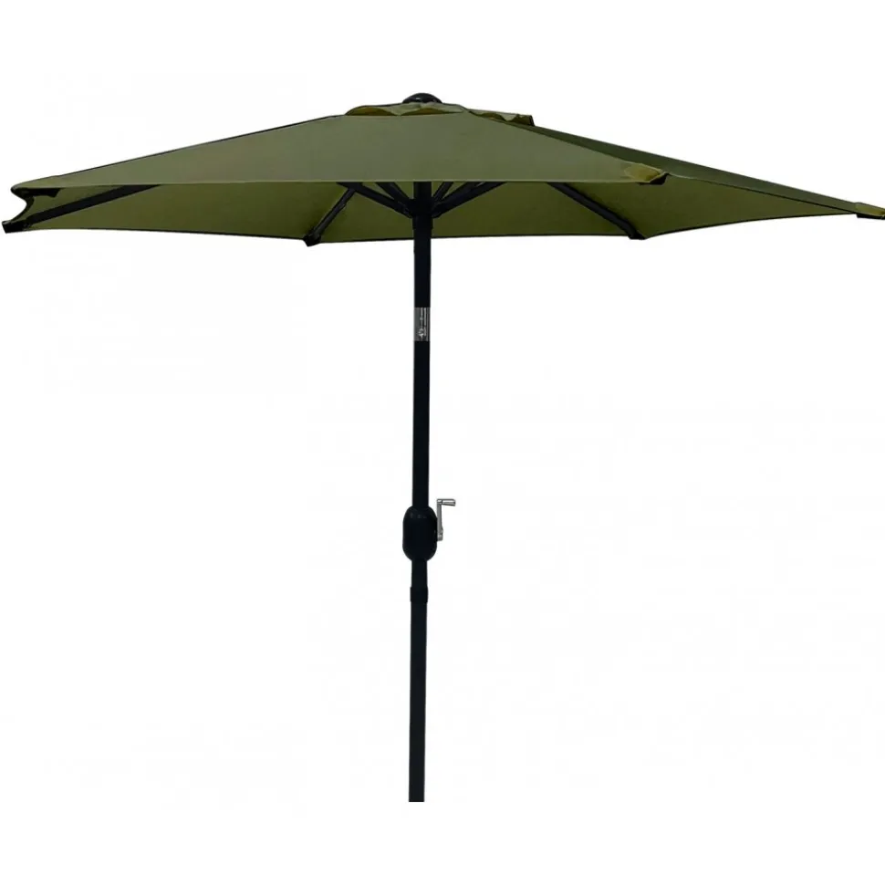 Parasoll grön Ø200 cm - Fjällbacka + Rengöringsmedel för utemöbler