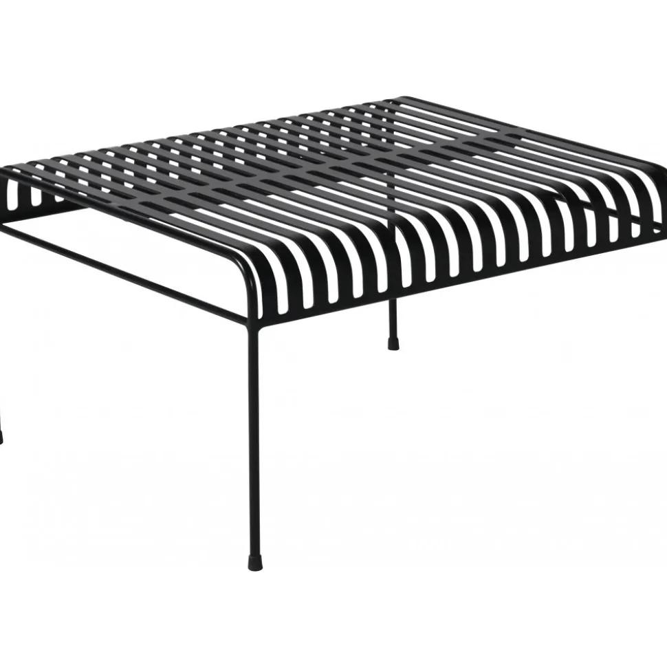 Parga svart soffbord i metall + Rengöringsmedel för utemöbler