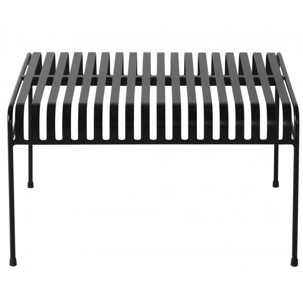 Parga svart soffbord i metall + Rengöringsmedel för utemöbler