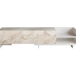 Parion TV-bänk - Vit marmor