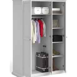 Paris garderob med 3 dörrar - Vit