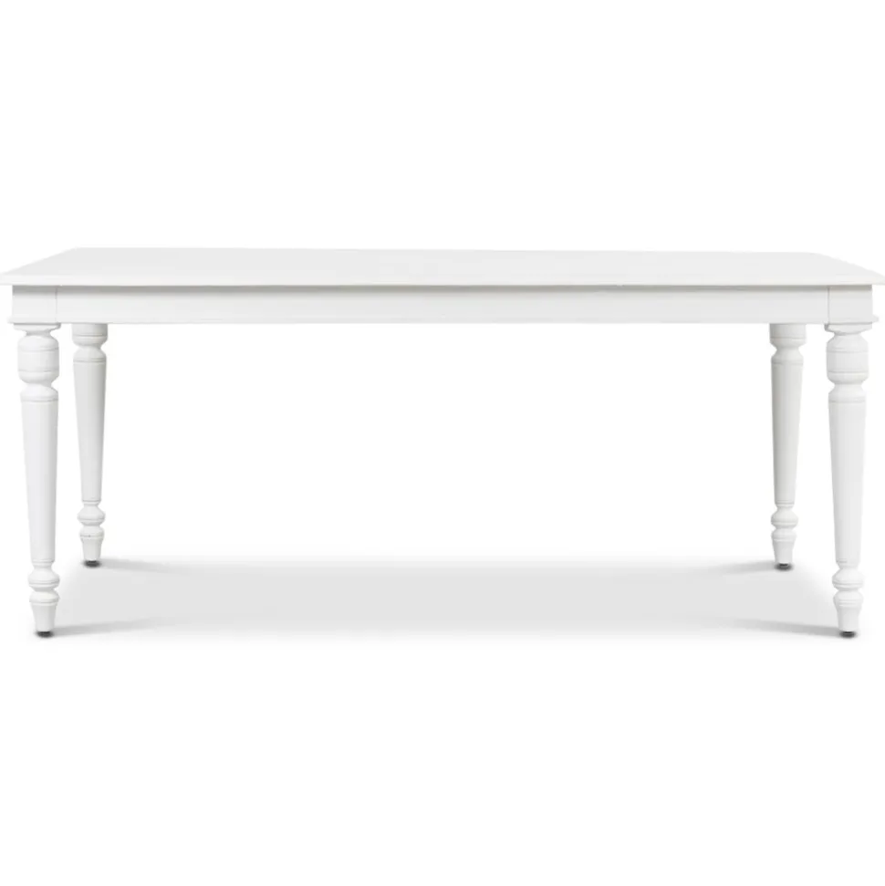 Paris matbord 180 cm - Vit + Möbeltassar