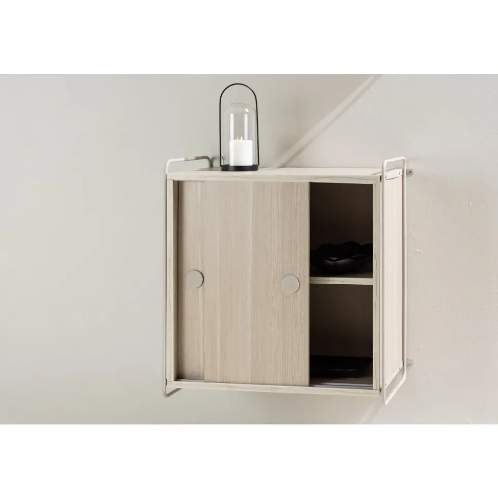 Paris väggskåp 68 x 60 cm - Beige/Whitewash