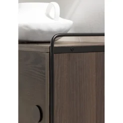 Paris väggskåp 48 x 122 cm - Svart/Mocca