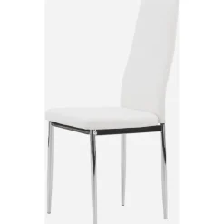 Pastill matstol - Silver/vit