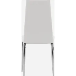 Pastill matstol - Silver/vit