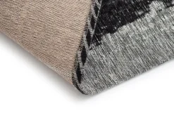 Patchwork-matta Stracciatella - Svart/Vit