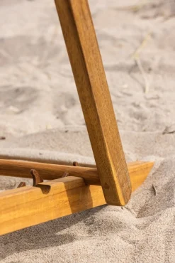 Peachy strandstol - Beige/Natur + Textilskydd för utemöbler