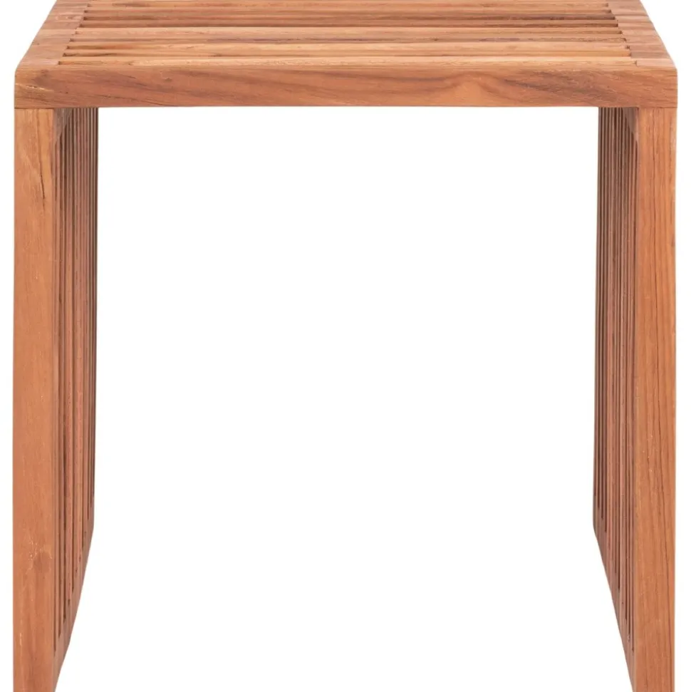 Pego sidobord Teak 40 x 40 cm + Rengöringsmedel för utemöbler