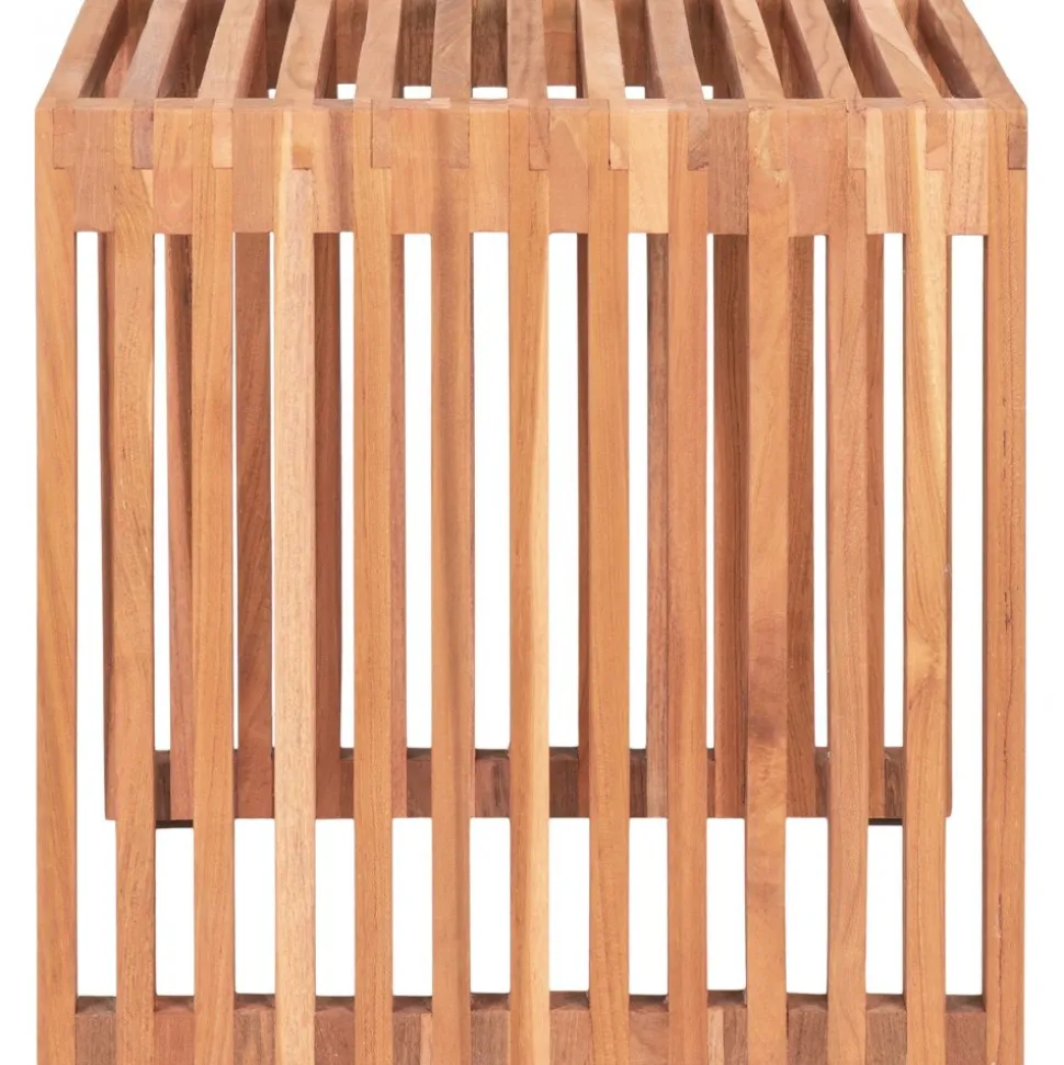 Pego sidobord Teak 40 x 40 cm + Rengöringsmedel för utemöbler