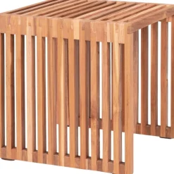 Pego sidobord Teak 40 x 40 cm + Textilskydd för utemöbler