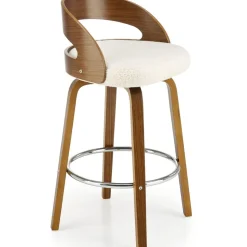 Pelican barstol 110 - Cream/valnöt