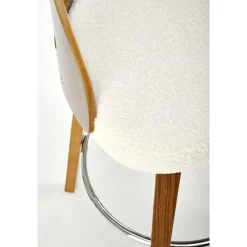 Pelican barstol 110 - Cream/valnöt