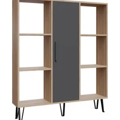 Peoria bokhylla - Ek/antracit