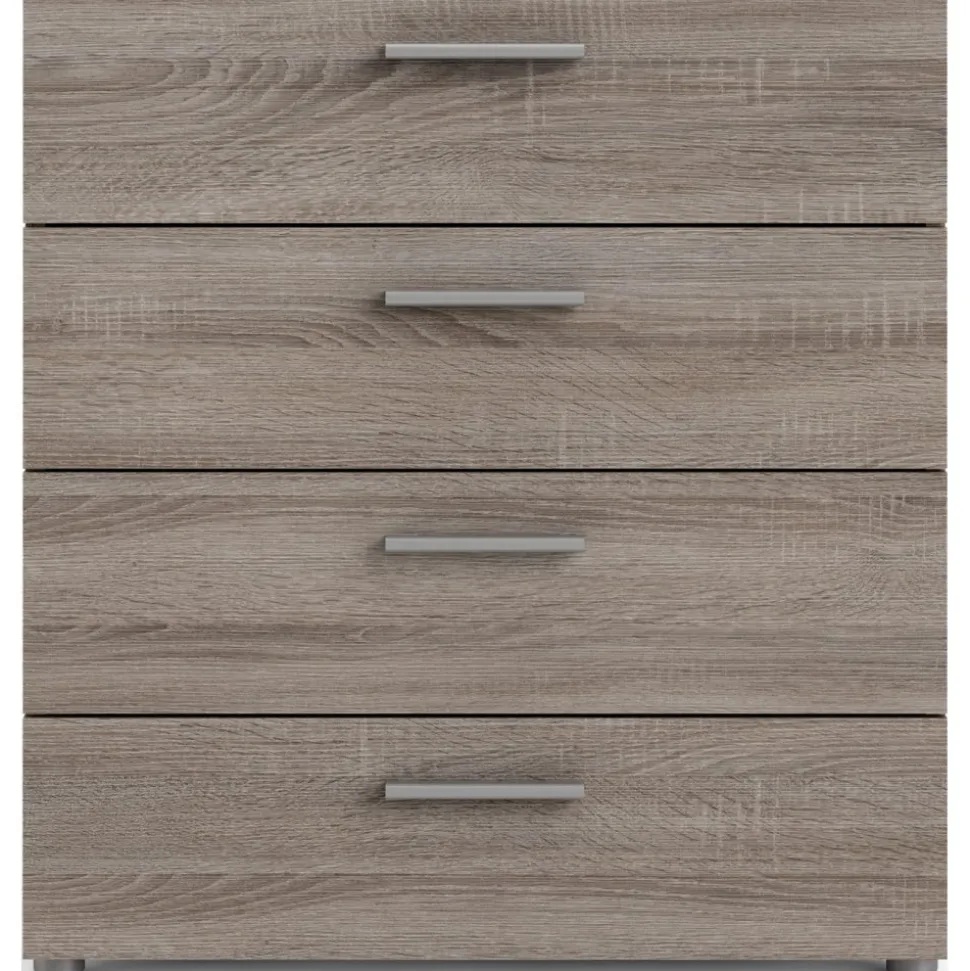 Pepe bred byrå med 4 lådor - Tryffel