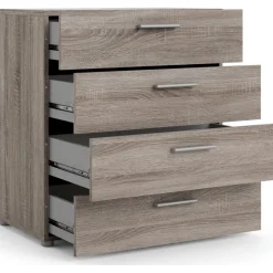 Pepe bred byrå med 4 lådor - Tryffel