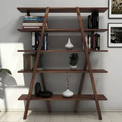 Perla bokhylla - Valnöt