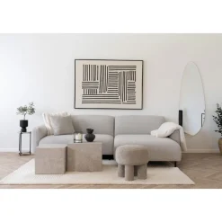 Perth sittpuff - Ljusgrå