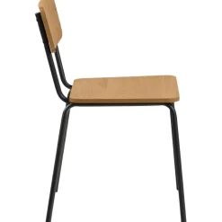 Peru matstol - Ek/matt svart