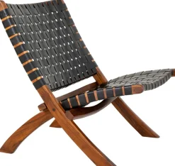 Perugia Fåtölj - Svart/teak