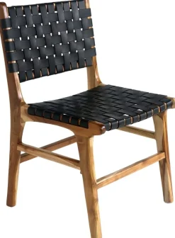 Perugia Matstol - Svart/teak