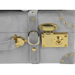 Petit vintage koffert set 2 st - Grå (Sammet)