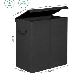 Petronella tvättkorg 142 l - Svart
