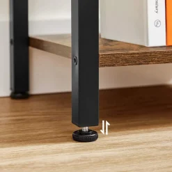 Petter bokhylla 40 x 187,5 cm - Brun/svart