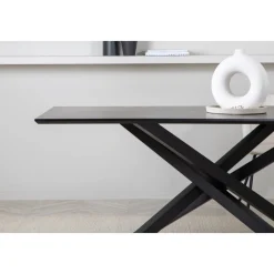 Piazza matbord 180 x 90 cm - Svart