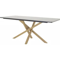 Piazza matbord 180 x 90 cm - Svart/ek-look